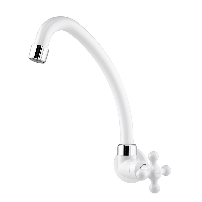 Torneira para Cozinha de Parede Bica Móvel Marujá Branca </span> (7898010800580)