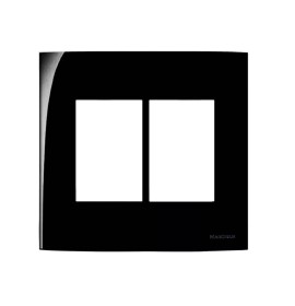 PLACA S/SUPORTE 4X4 6 MODULO SLEEK EBONY