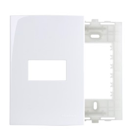 PLACA C/SUPORTE 4X2 1 MODULO SLEEK