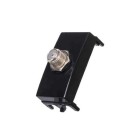 MODULO TOMADA P/TV COAXIAL SLEEK EBONY