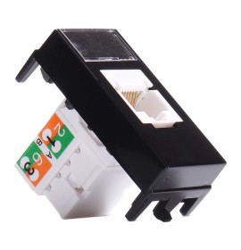 MODULO TOMADA RJ45 CAT6 SLEEK EBONY