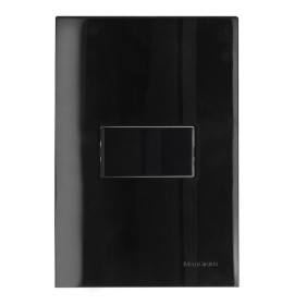 CONJUNTO INTERRUPTOR SIMPLES SLEEK EBONY