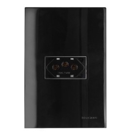 CONJUNTO TOMADA 10A SLEEK EBONY