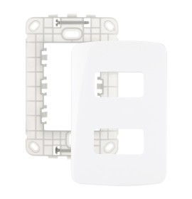 PLACA C/SUPORTE 4X2 2 MODULOS B3