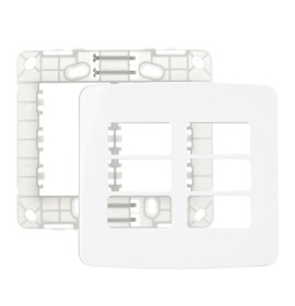 PLACA C/SUPORTE 4X4 6 MODULOS B3