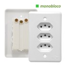 TOMADA TRIPLA 2P+T 20A STYLUS - CONJ (201211)