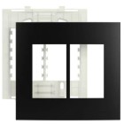 PLACA C/SUPORTE 4X4 6 MODULOS SLEEK PT FOSCO