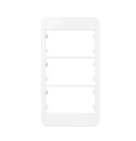 PLACA P/CONDULETE 3 MODULO C/SUPORTE BRANCO