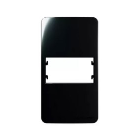 PLACA P/CONDULETE 1 MODULO C/SUPORTE EBONY