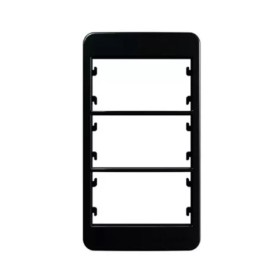 PLACA P/CONDULETE 3 MODULO C/SUPORTE EBONY