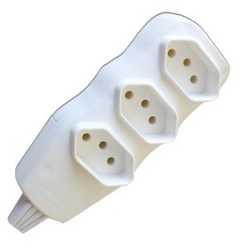 TOMADA EM BARRA NEW 2P+T 10A 3T FC BC (B)