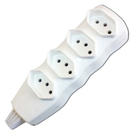 TOMADA EM BARRA NEW 2P+T 10A 4T FC BC (B)