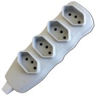 TOMADA EM BARRA NEW 2P+T 10A 4T FC CZ (B)