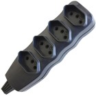 TOMADA EM BARRA NEW 2P+T 10A 4T FC PT (B)