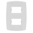 PLACA 4X2 2 MODULOS LINHA LEV (8708)