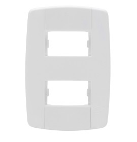 PLACA 4X2 2 MODULOS LINHA LEV (8708)