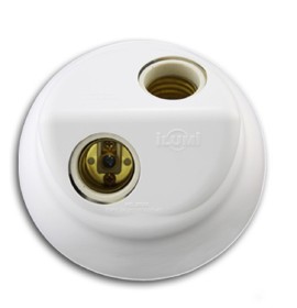 PLAFON 2 LAMP. 100W BC (18092)