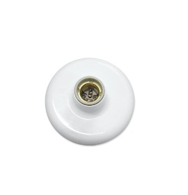 PLAFON ILUMI SOQ.PORCEL.100W (180931) IMPORT.