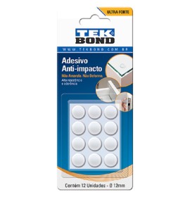 BUMPER REDONDO P-12MM CART 12UN-TEKBOND