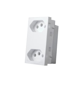MODULO 2 TOMADAS 20A MONOBLOCO 250V VIVAZ