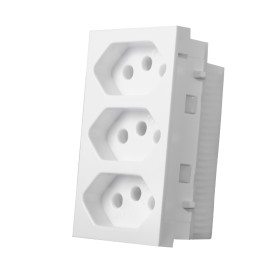 MODULO 3 TOMADAS 10A MONOBLOCO 250V VIVAZ