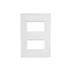 PLACA 4X2 2 MODULOS C/SUPORTE VIVAZ (76080)