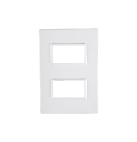 PLACA 4X2 2 MODULOS C/SUPORTE VIVAZ (76080)