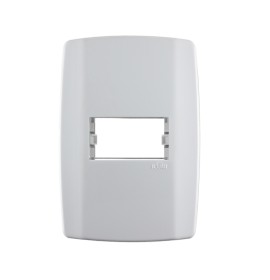 PLACA 4X2 1MODULO HORIZ C/ SUPORTE (82070)