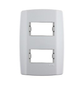 PLACA 4X2 P/ 2 MOD. SEP. HORIZ C/ SUP (82080)