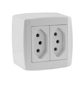 CJ. 2 TOMADAS 10A BOX SLIM (84120)