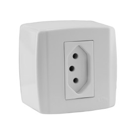 CJ. 1 TOMADA 10A BOX SLIM (84140)