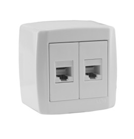 CJ.2TOM. RJ11 2 FIOS SOBREP (84613)