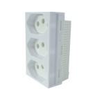 MONOBLOCO 3TOMADAS JUNTAS 10A (86123)