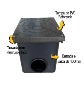 CAIXA DE INSPECAO E PASSAGEM 4VIAS 9L