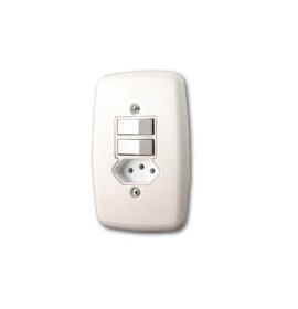 INT 2PAR+TOM 2P+T 10A IDEALE BC C/PL (3223)