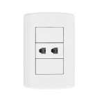 CONJUNTO TOMADA DUPLO RJ11 - PLUZI (7229)