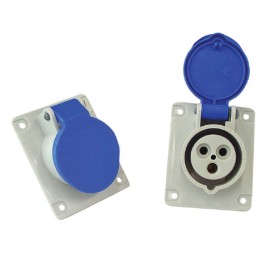 PLUG FIX EMB NEWKON 2P+T 16A 200/250V 6H