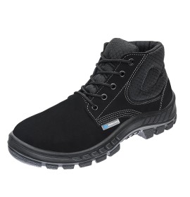 BOTINA NUBUCK PRETO BICO PLASTICO 44