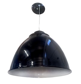 LUM PEND16 REFLET PRETO E27 (WD/P-16C PT)