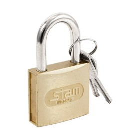 CADEADO 20MM ZAMAC LATONADO - STAM