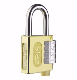 CADEADO SEGR 25MM ZAMAC LATONADO - STAM