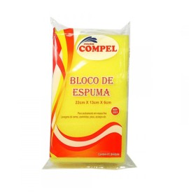 BLOCO DE ESPUMA COMPEL - 22CMx13CMx6CM