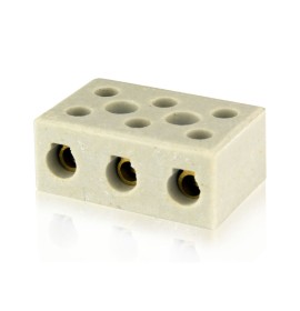 CONECTOR DE PORCELANA TRIPOLAR 16MM
