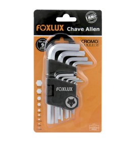 JOGO CHAVE ALLEN KIT C/9 CHAVES CROMO VANADIO