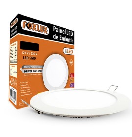 PAINEL LED REDONDO 18W 6500K EMBUTIR FOXLUX
