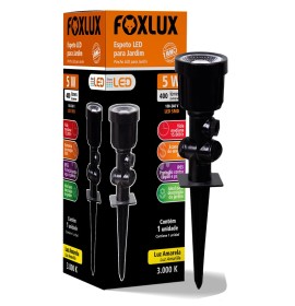 ESPETO LED PARA JARDIM 5W 3000K BIVOLT