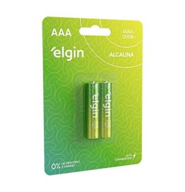 PILHA AAA ALCALINA C/2 ELGIN